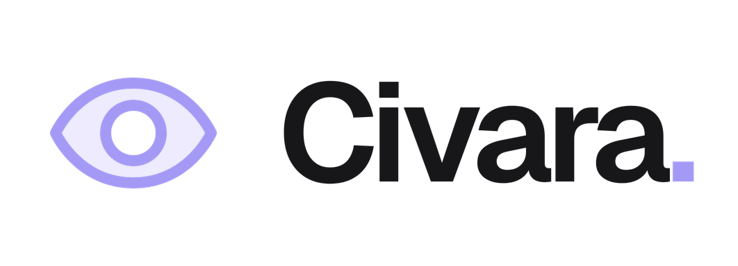 Dark wordmark — Civara